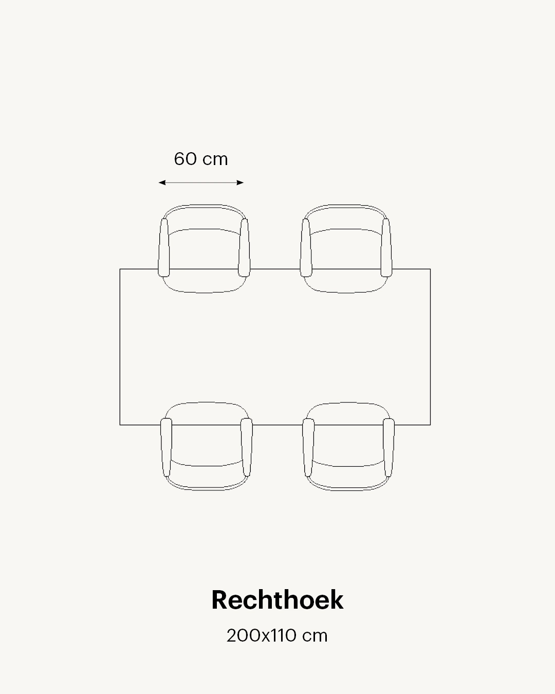aantal-stoelen-rechthoekige-eettafel Aantal stoelen aan rechthoekige eettafel | Table du Sud