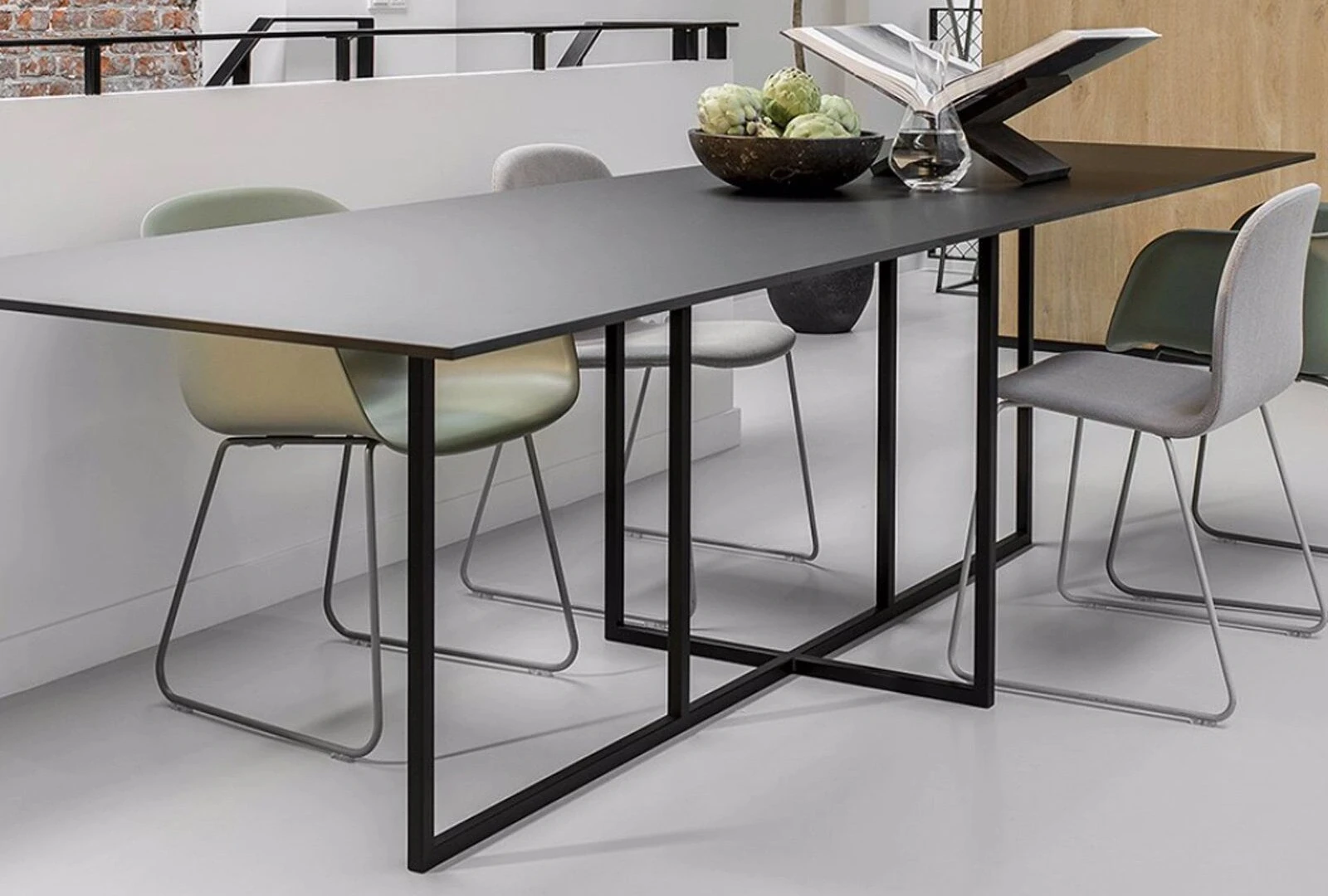 Rechthoekige fenix eettafel voor 4 of 6 personen