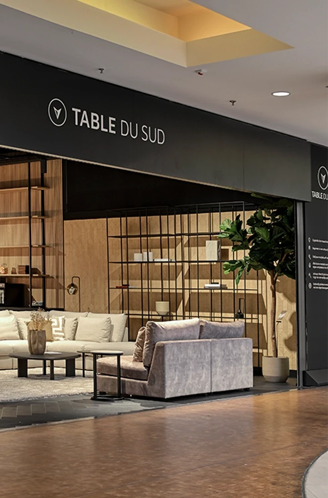 De entree van onze woonwinkel in Rotterdam. 