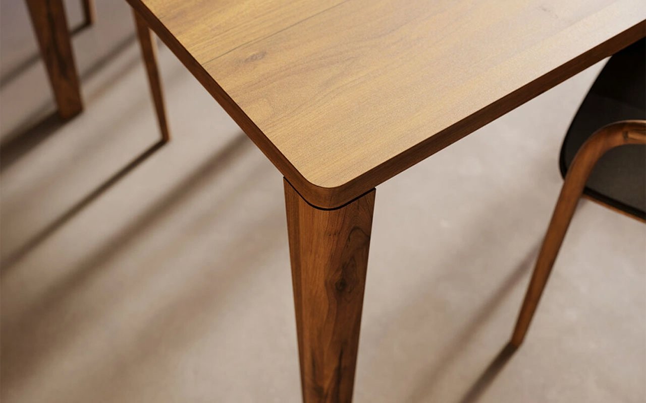 Ingezoomde afbeelding van eettafel Miles van eikenhout