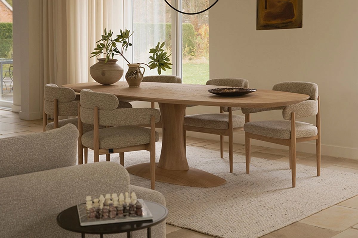 eiken eettafel- table du sud