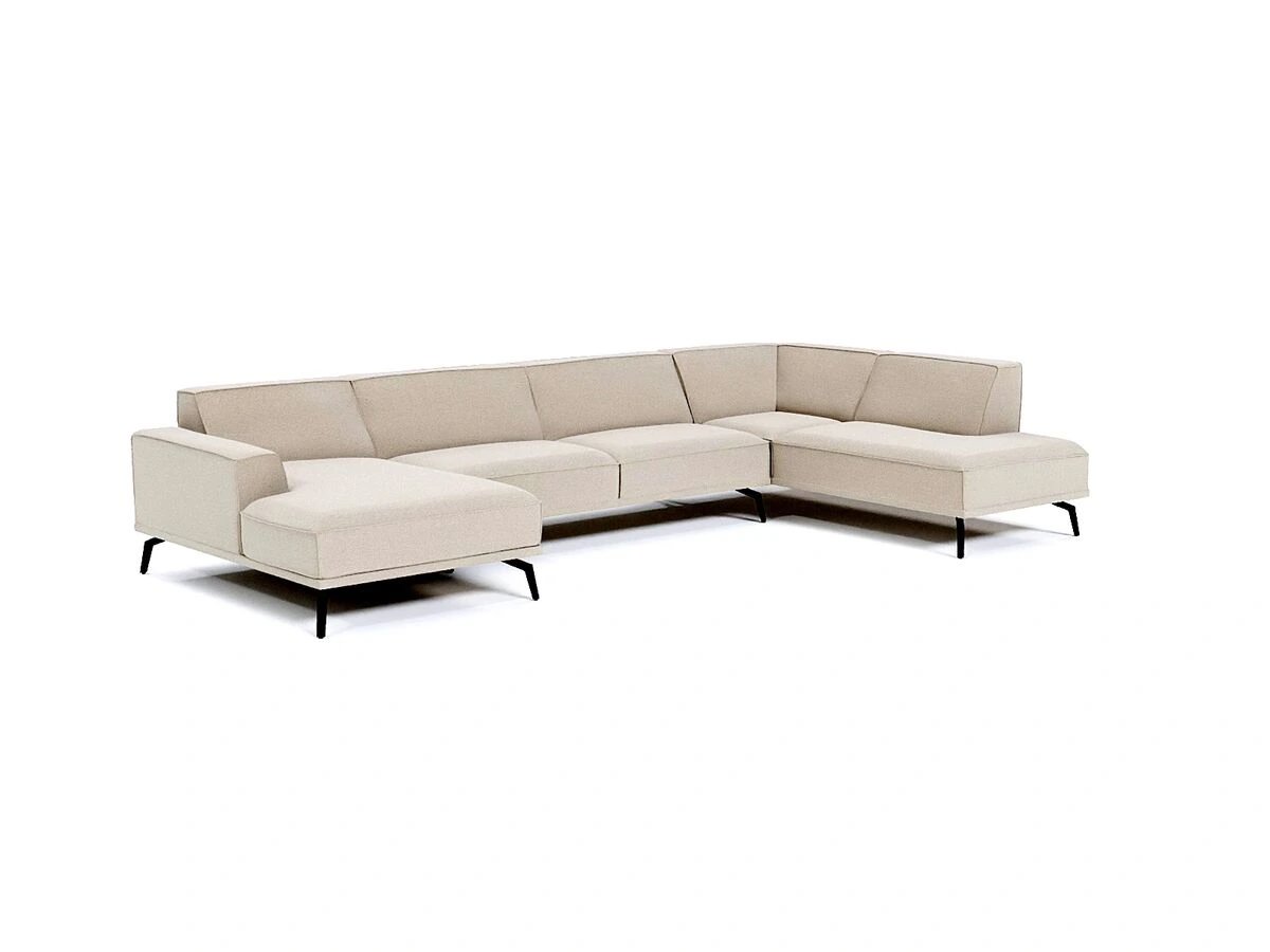 Bank Halo van Table du Sud in een lichte kleur met een hoek