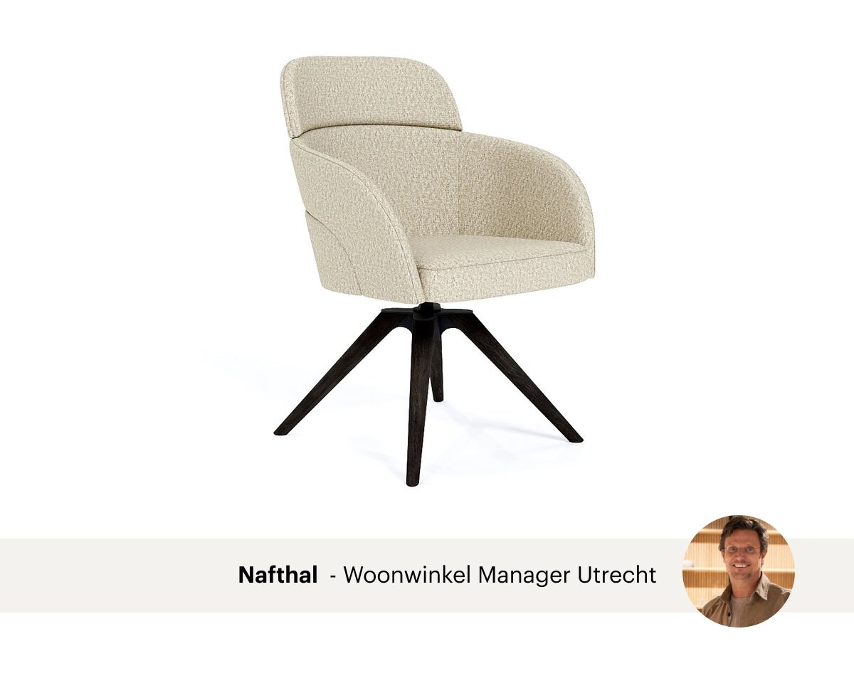 Render van de Flore eetkamerstoel van Table du Sud