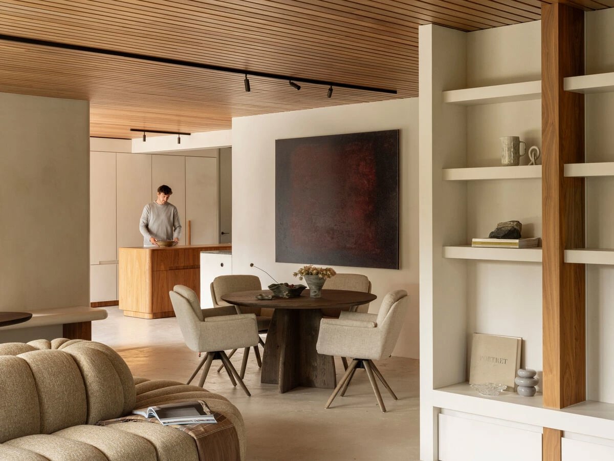 Benedenverdieping in Organic 70s woonstijl