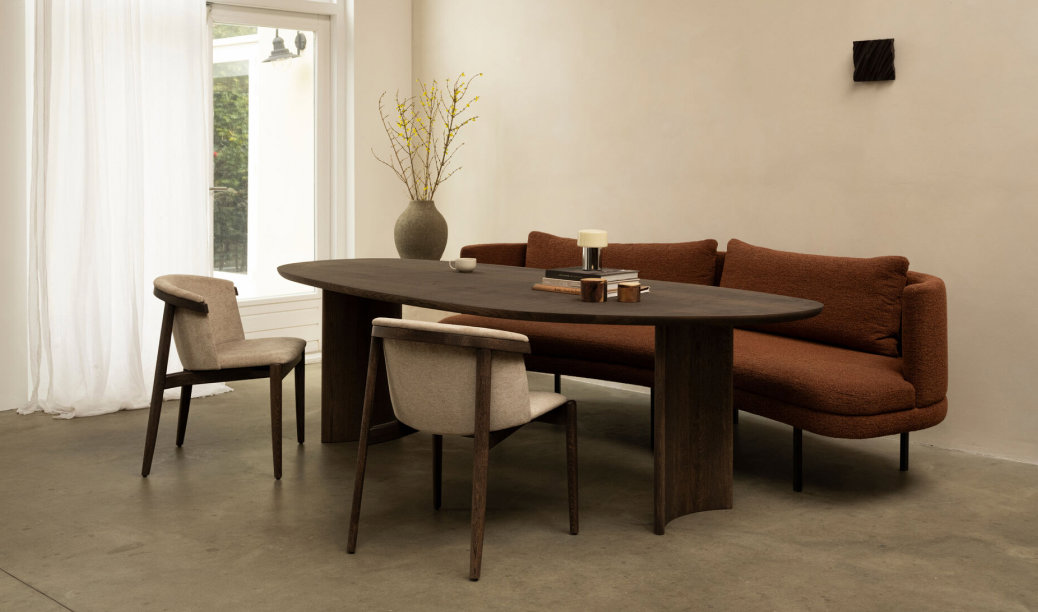 Eetkamerset Leaf Coco met Ziano - Table du Sud