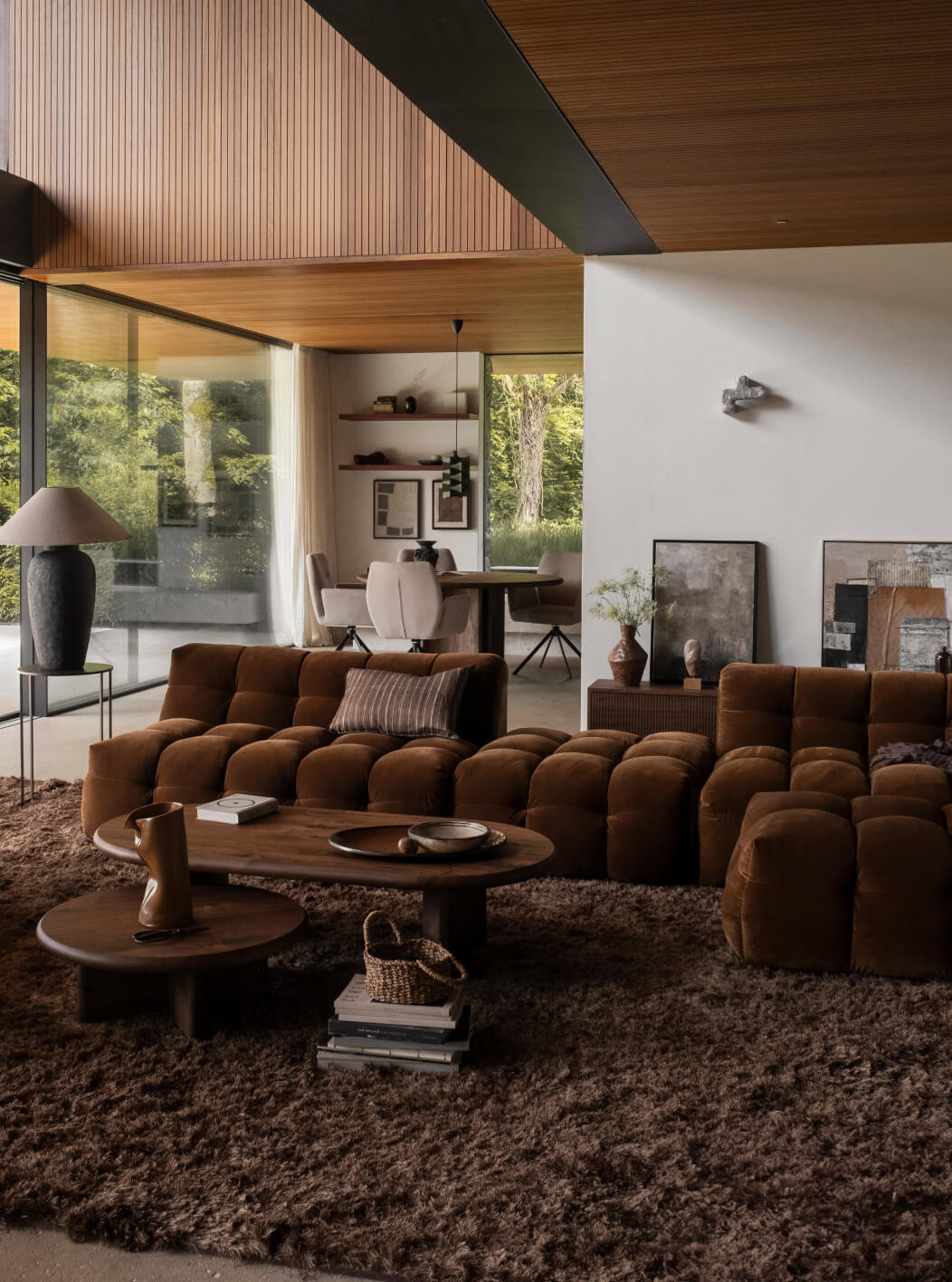 El chocolate woonstijl met bank Massimo