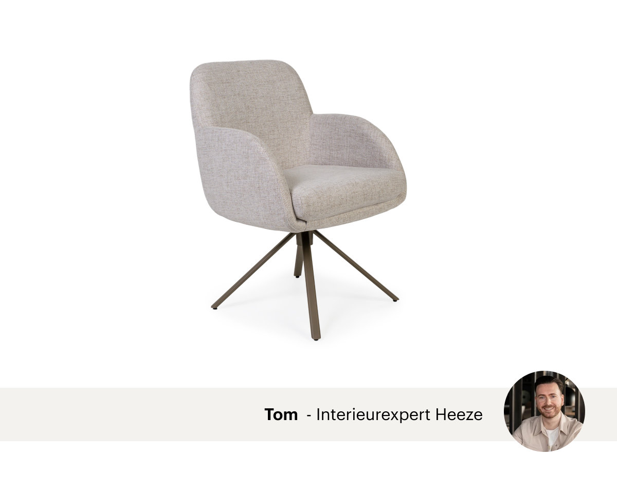 Eetkamerstoel Bibi met armleuning