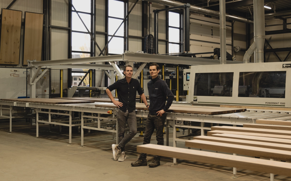 Portret Teun en Evert in de werkplaats Table du Sud 