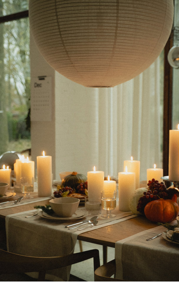 Kersttafel decoratie Table du Sud