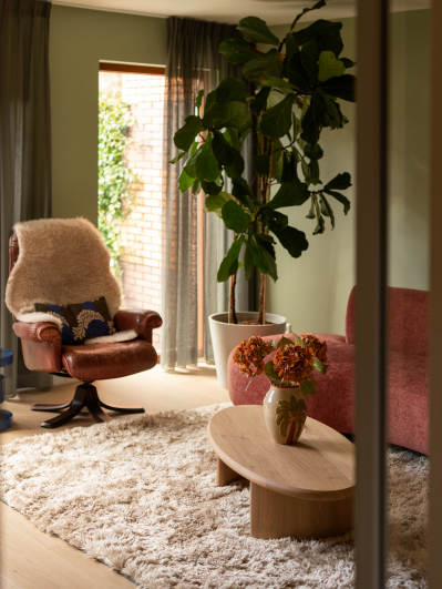 Woonkamer uit Kopen Zonder kijken met rode bank