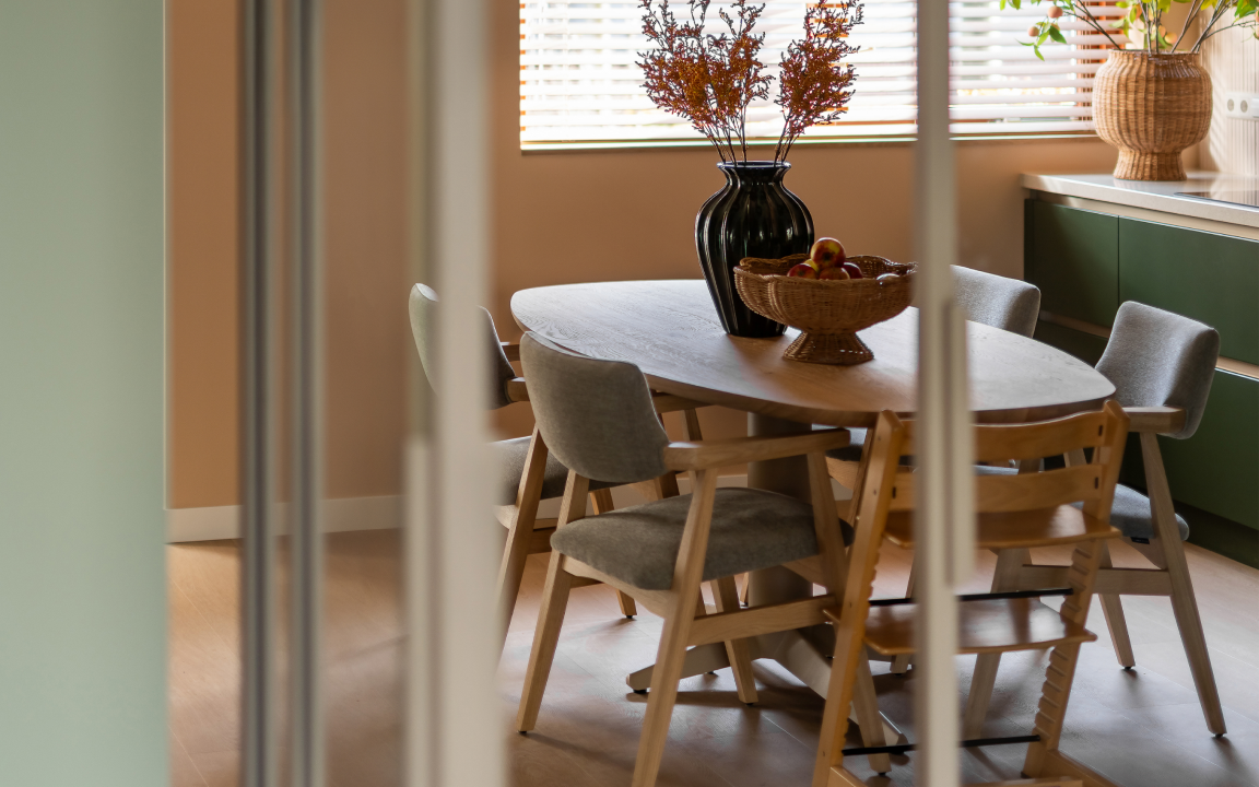 Eiken Deens ovale ovale eettafel uit Kopen Zonder Kijken