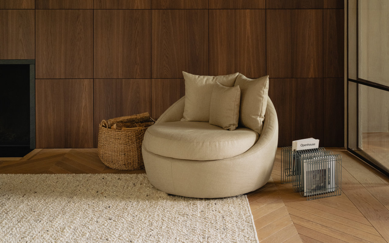 Fauteuil Duomo van Table du Sud in de Japandi Woonstijl