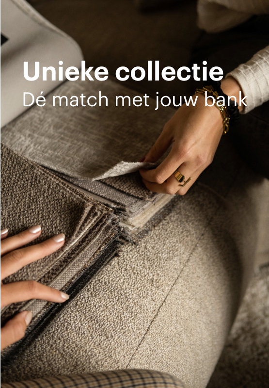 Fauteuil samen te stellen in dezelfde stof als je bank