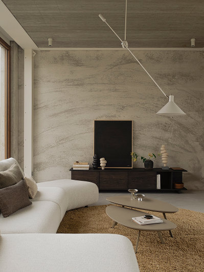 Woonkamer inspiratie met modern en Japandi interieur