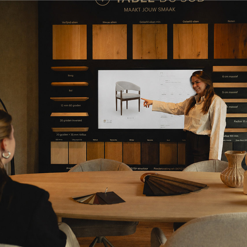3D configurator voor eetkamerstoelen en eetkamerbanken