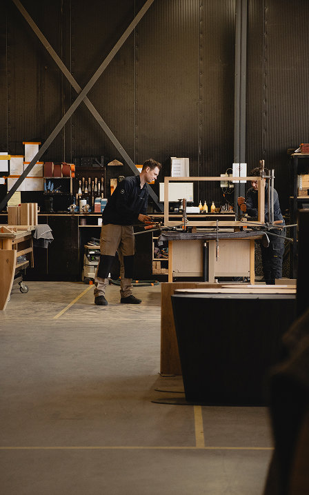 Over Table du Sud: eigen werkplaats