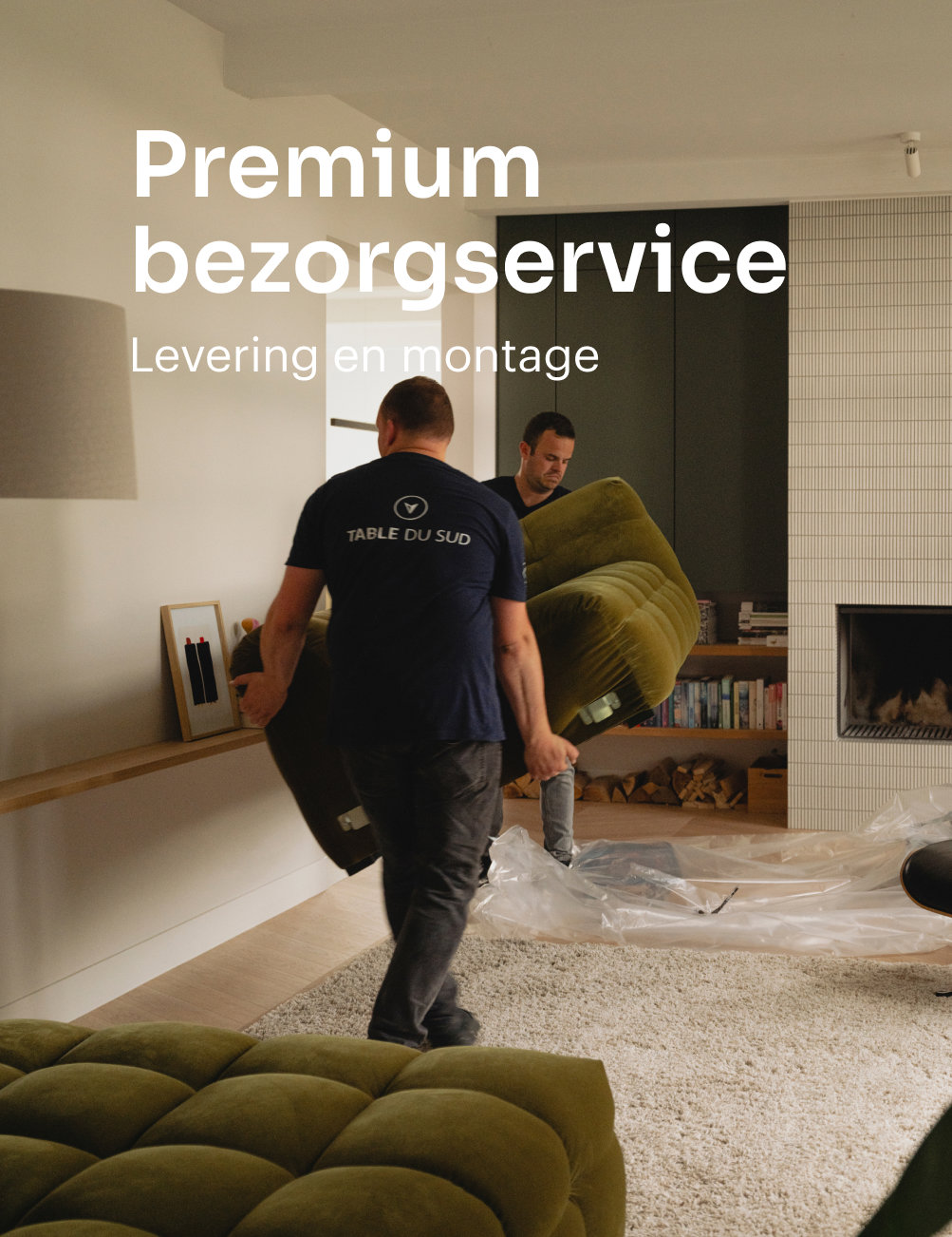 Levering en montage door eigen Table du Sud bezorgers