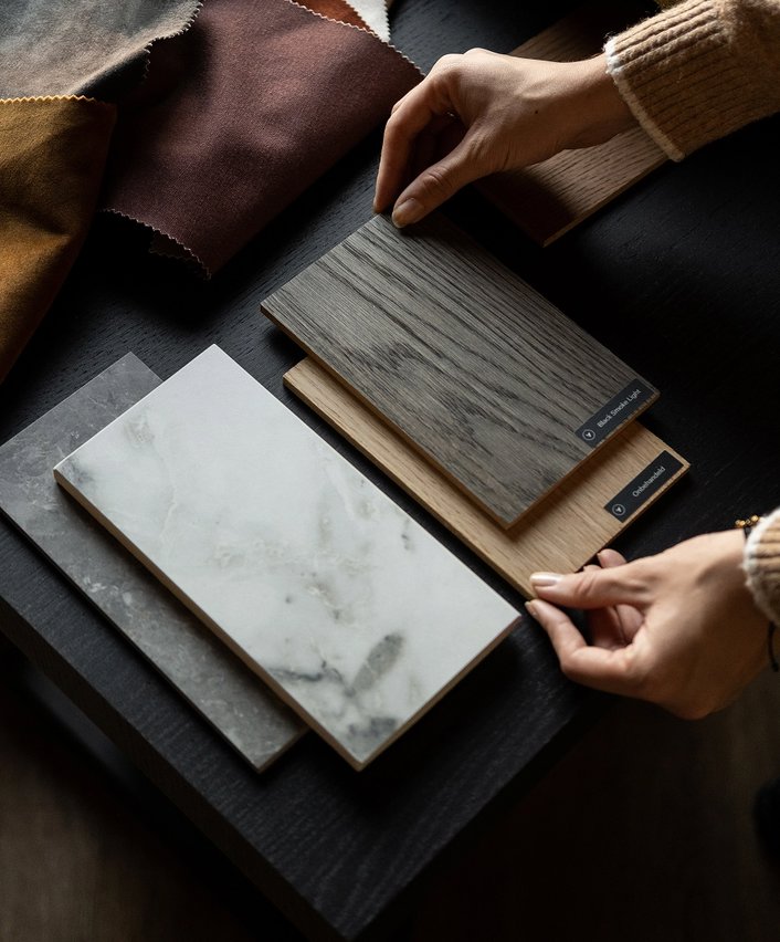 Proefstalen voor tafels