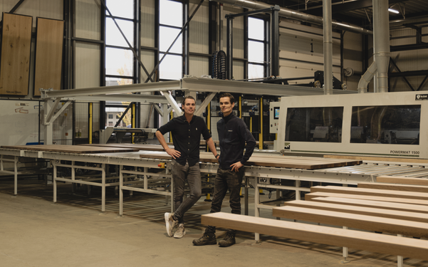 Portret Teun en Evert in de werkplaats Table du Sud 