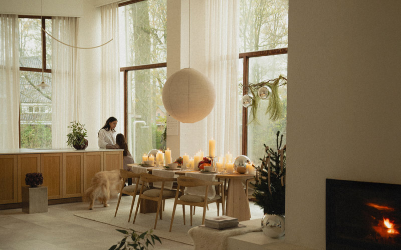 Kerst decoratie voor de eettafel Table du Sud