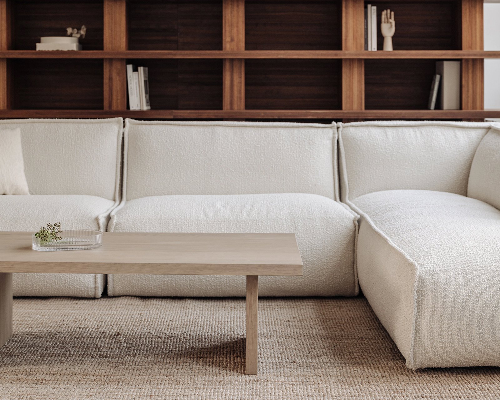 Hoekbank Maze in Luno - 01 en salontafel Bonqui Jr. 