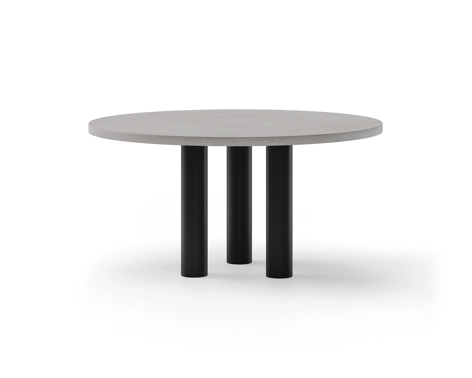 Ronde eettafel beton met onderstel Ozu | Table du Sud