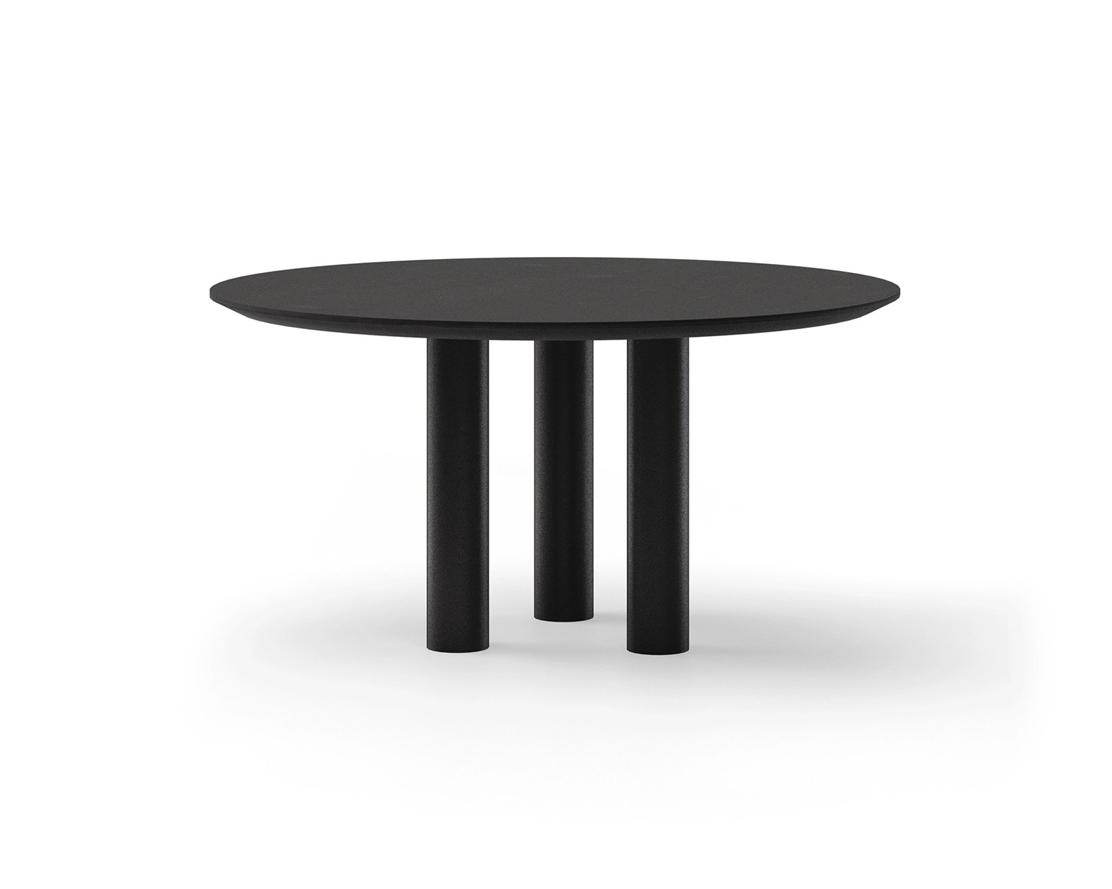 Ronde eettafel Fenix unicolor met onderstel Ozu | Table du Sud