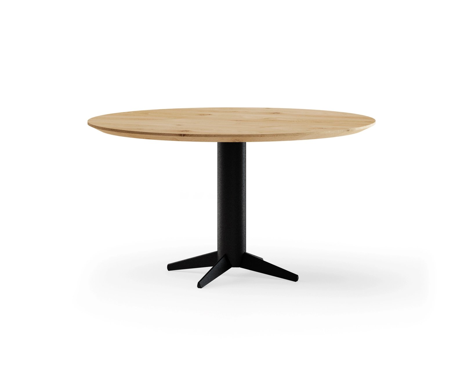 Ronde eettafel eikenhout met onderstel Einaudi | Table du Sud