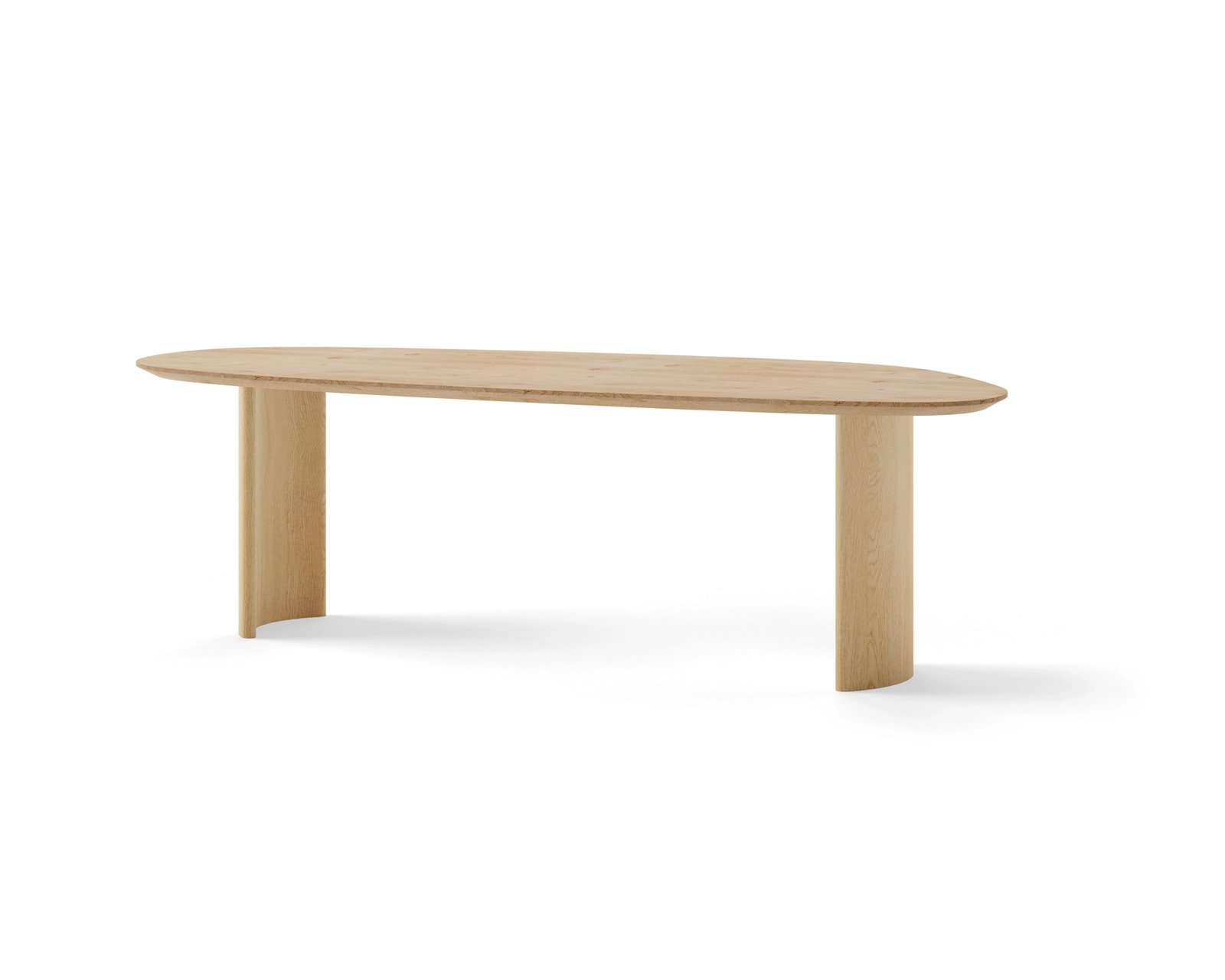 Organische Leaf eikenhouten eettafel Chloe | Table du Sud