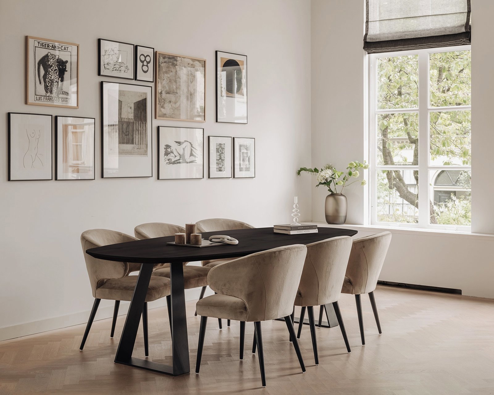 Deens ovale eikenhouten eettafel Cruz | Table du Sud