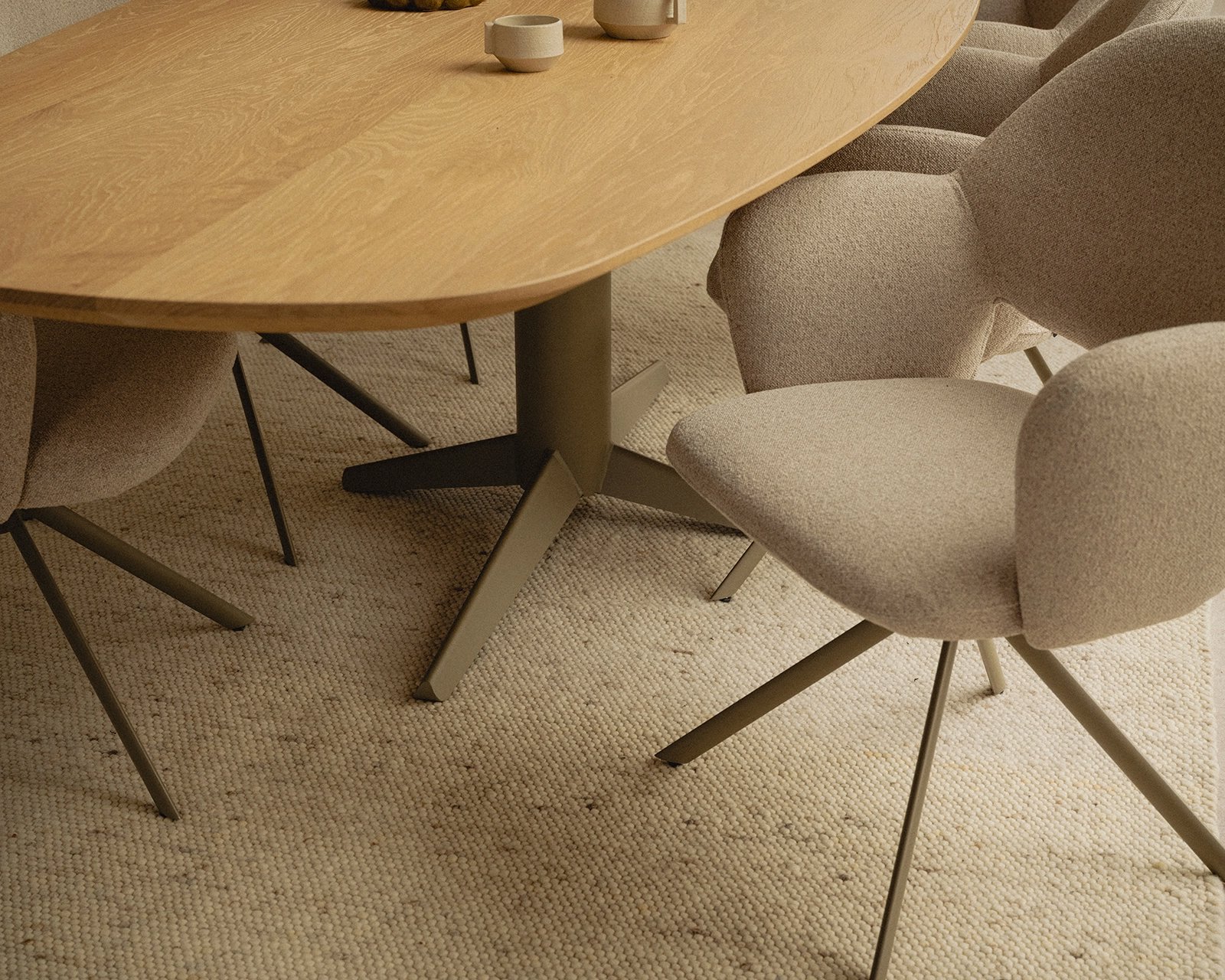 Deens ovale eikenhouten eettafel Ludovic | Table du Sud