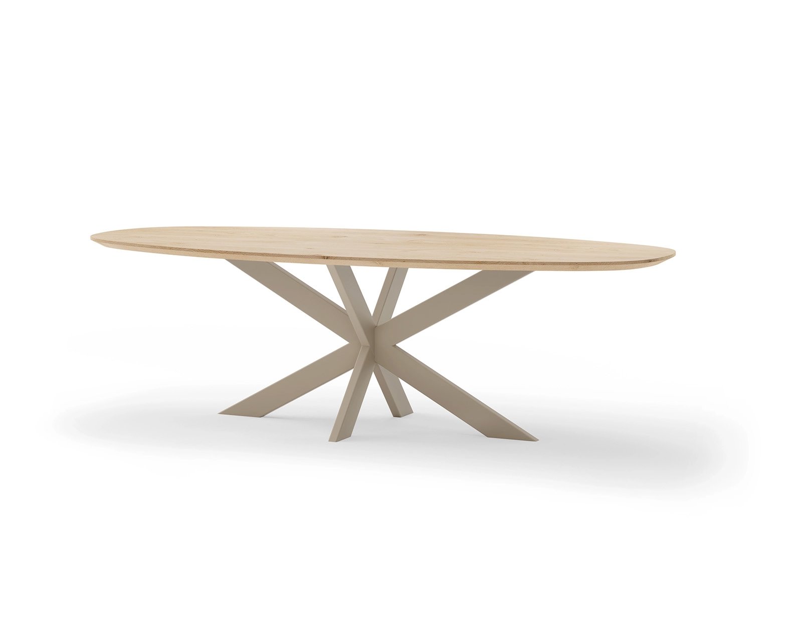 Danish oval oak dining table XX-frame 10x4 | Table du Sud
