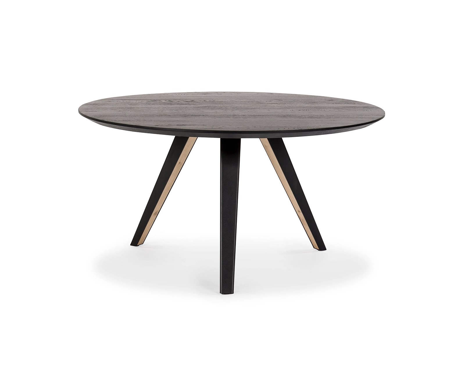 Ronde eettafel van eikenhout met een Savie onderstel | Table du Sud