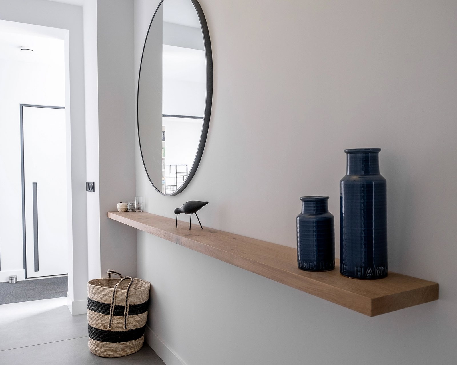 Muurplank set van 3 hangende plank 30/35/40 cm hoog glans oppervlakte decoratief creatief voor