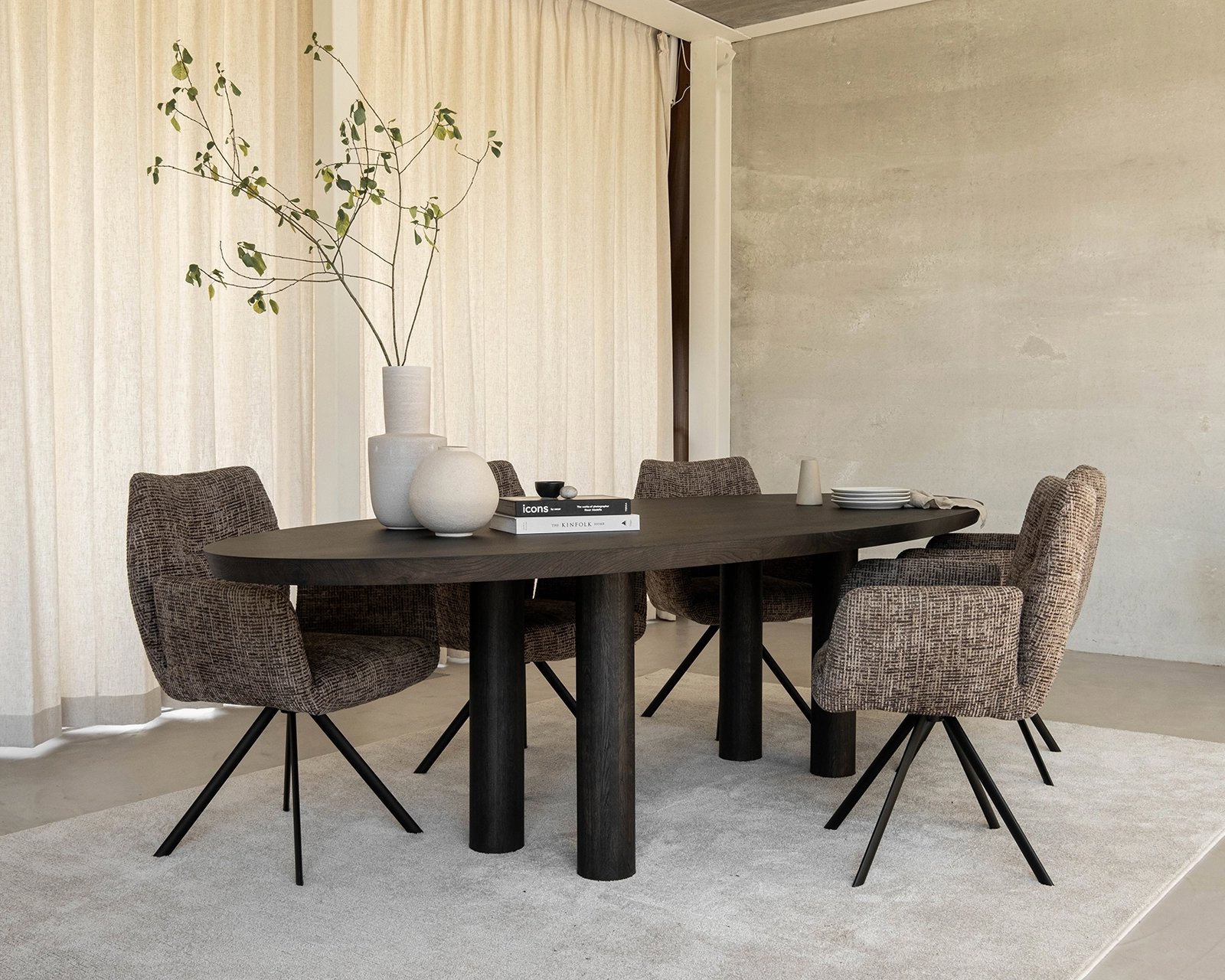 Ovale eikenhouten eettafel Pip | Table du Sud
