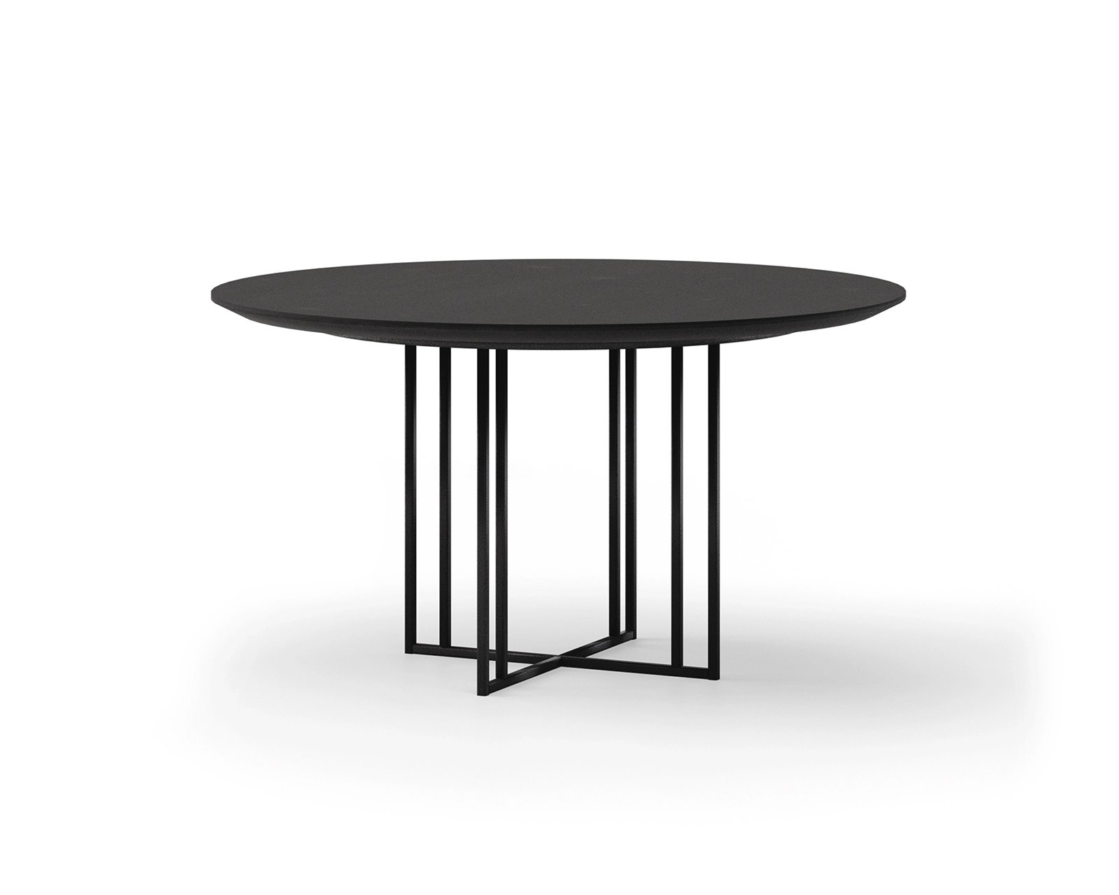 Ronde eettafel Fenix unicolor met onderstel Nina | Table du Sud