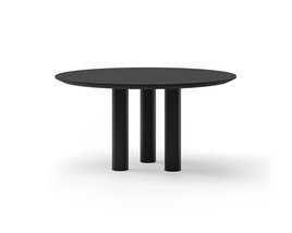 Ronde eettafel Fenix unicolor met onderstel Ozu | Table du Sud