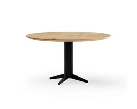Ronde eettafel eikenhout met onderstel Einaudi | Table du Sud
