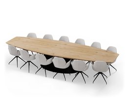 Vergadertafel_HalfOvaal_Eqone_Stoelen