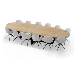 Vergadertafel_HalveCirkel_W-Poot_Stoelen