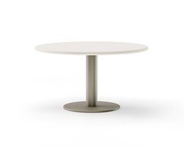 Ronde eettafel beton met onderstel ronde O-poot | Table du Sud