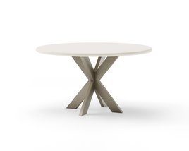 Ronde eettafel beton met onderstel Arlette | Table du Sud