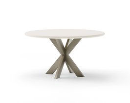 Ronde eettafel beton met onderstel Arlette | Table du Sud