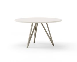Ronde eettafel beton met onderstel Chaneau | Table du Sud