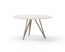 Ronde eettafel beton met onderstel Chaneau | Table du Sud