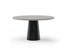Ronde eettafel beton met onderstel Qone | Table du Sud