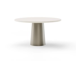 Ronde eettafel beton met onderstel Qone | Table du Sud