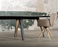 Ovale eettafel eikenhout met onderstel Eminent | Table du Sud