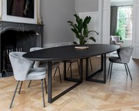 Ovale eettafel eikenhout met onderstel Marly | Table du Sud