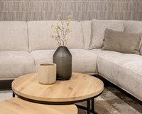 Moderne bank Storm in materiaal renegade - natural 01.